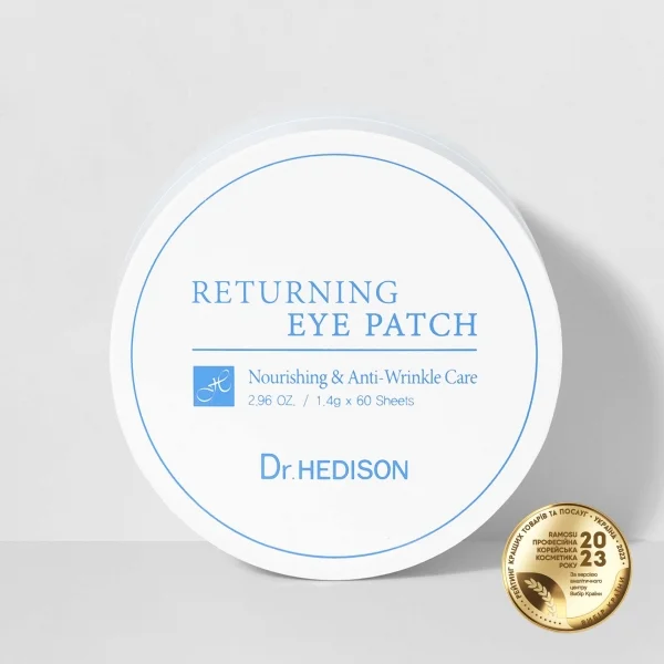 Профессиональные гидрогелевые патчи с пептидами от отеков и морщин Dr.HEDISON Returning Eye Patch