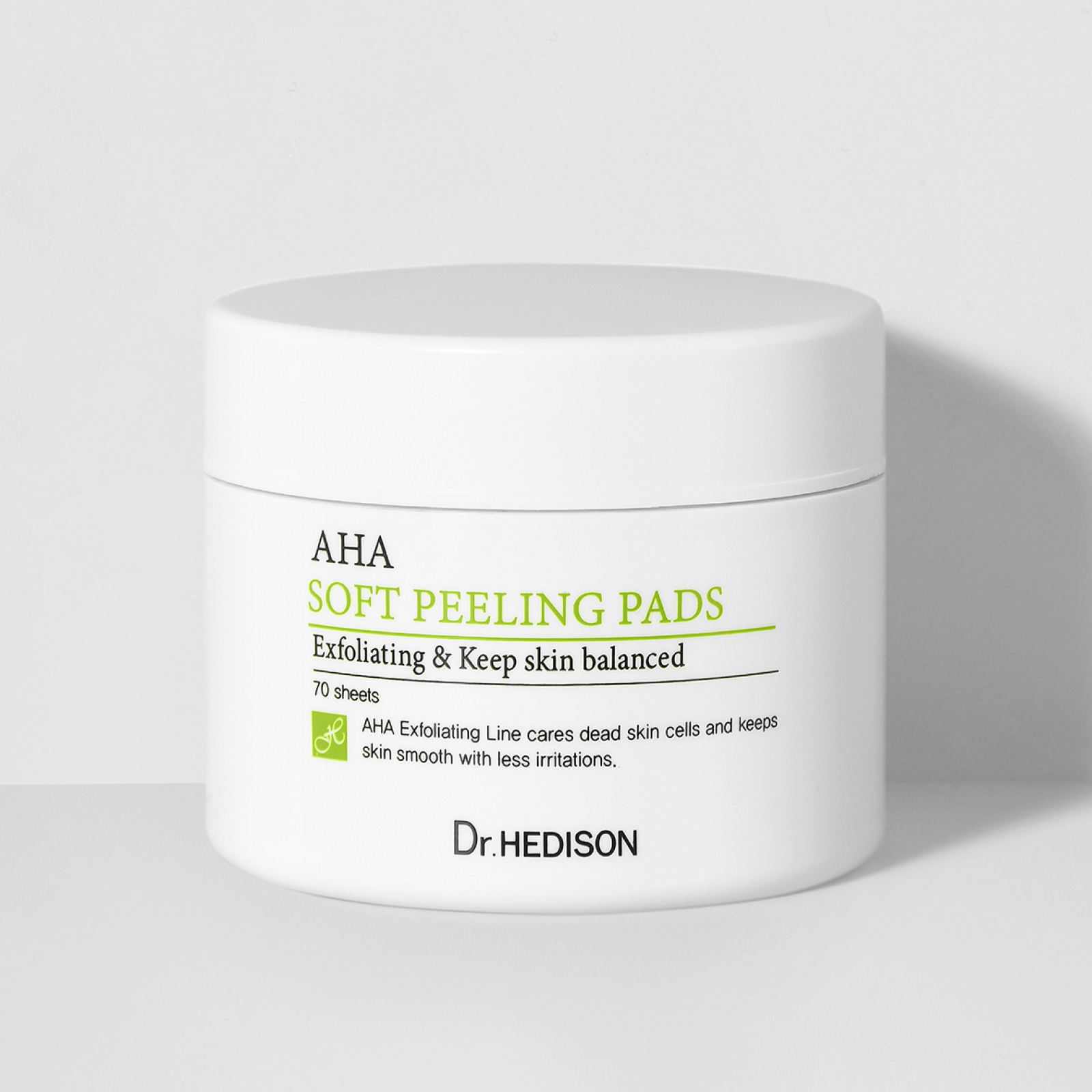 Ватні диски з AHA-кислотами Dr.Hedison AHA Soft Peeling Pads, 70 шт