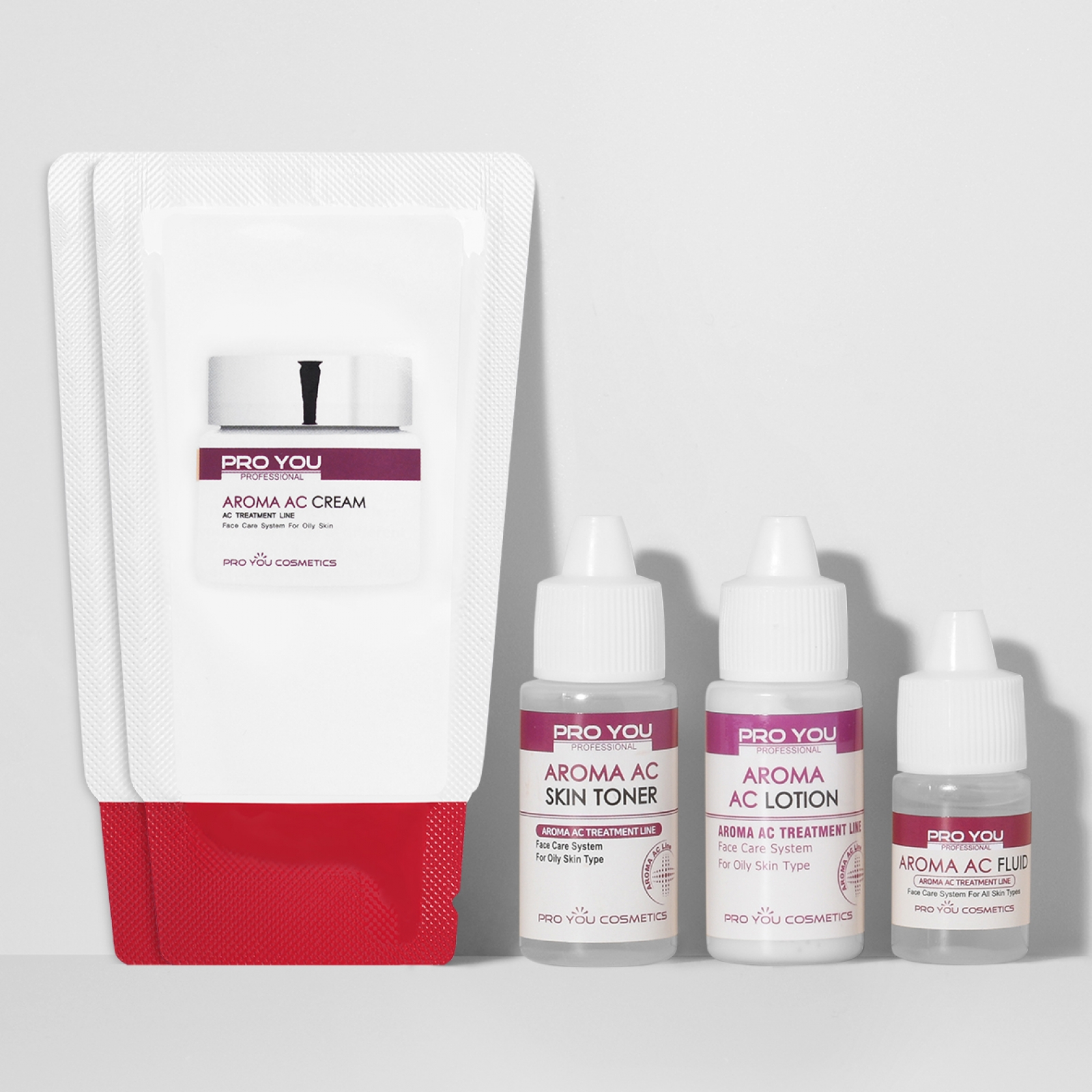 Дорожній міні-набір професійних засобів для лікування проблемної шкіри Aroma AC Travel BOX от Pro You Professional