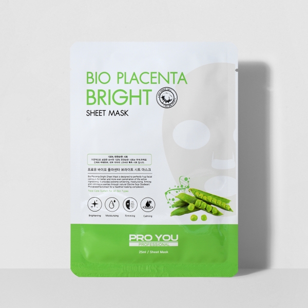 Маска омолоджуюча з плацентою Pro You Bio Placenta Bright Sheet Mask, 25г