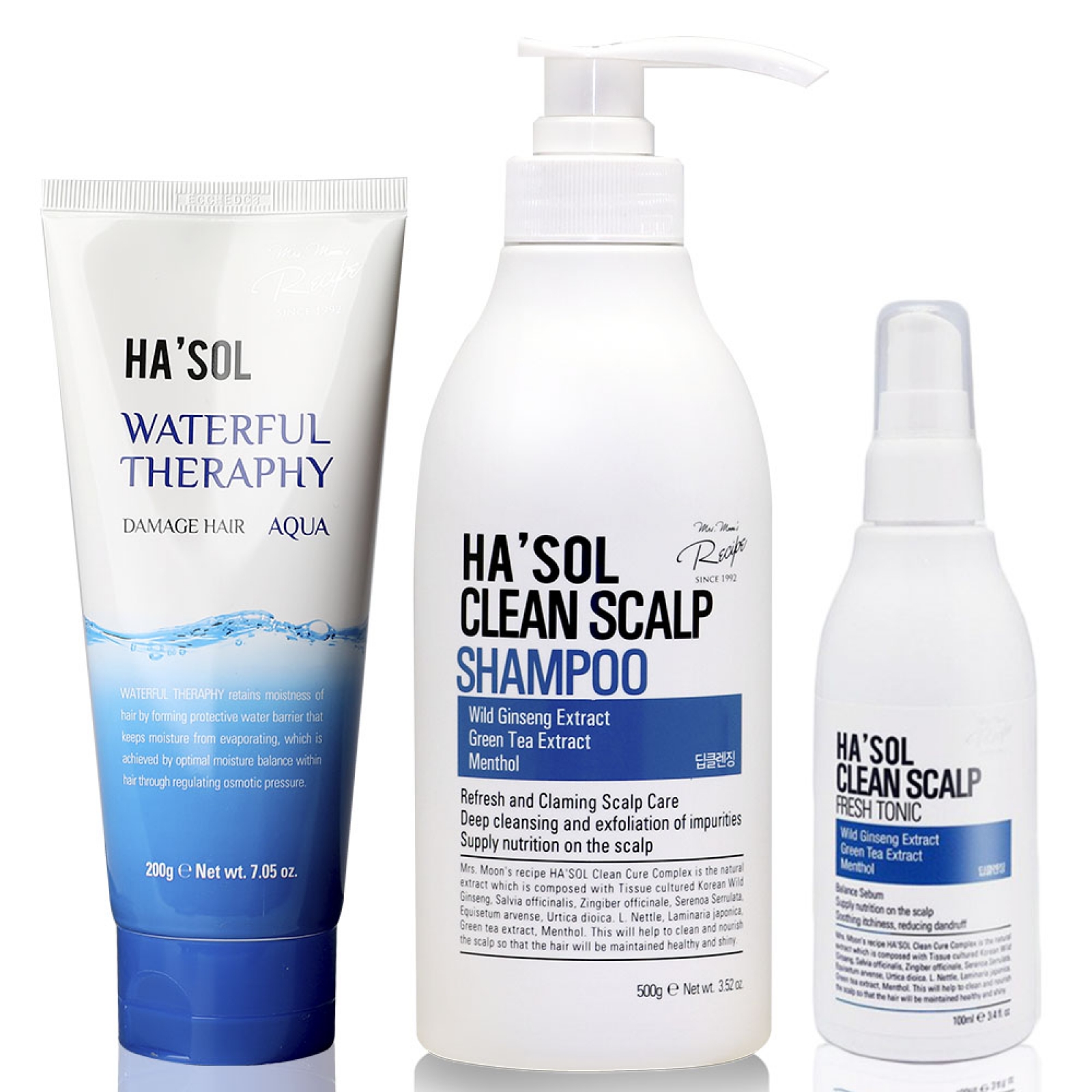 Набор для глубокой очистки кожи головы и волос HASOL Clean Line