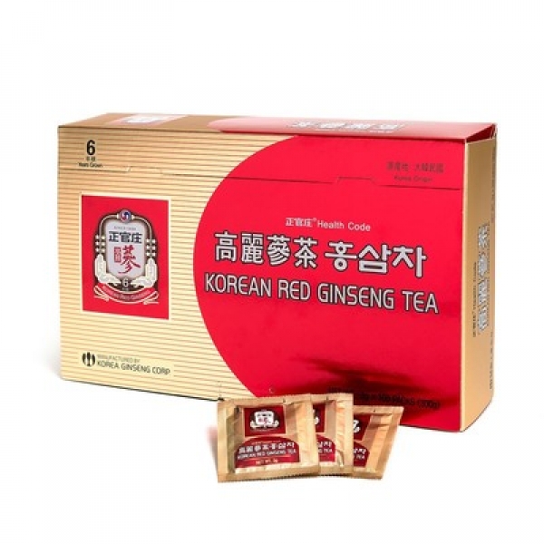 Органічний чай в гранулах KGC з червоним женьшенем і екстрактом Ююби, 100 пакетів