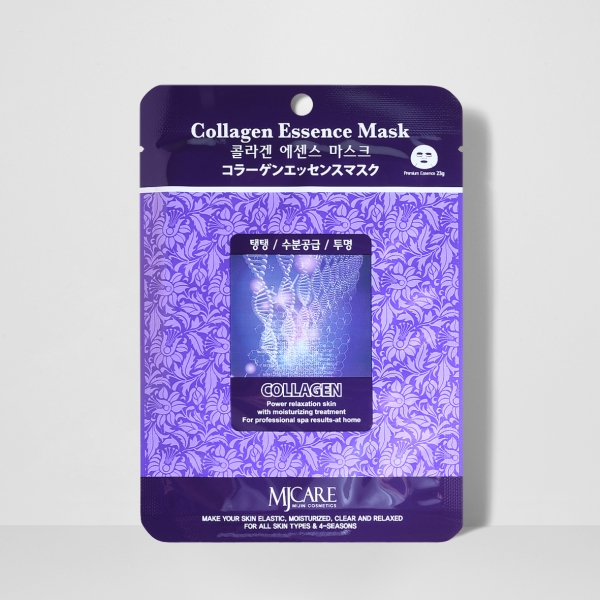 Тканинна маска, що зволожує з колагеном Mj Care collagen Essence Mask, 23 гр