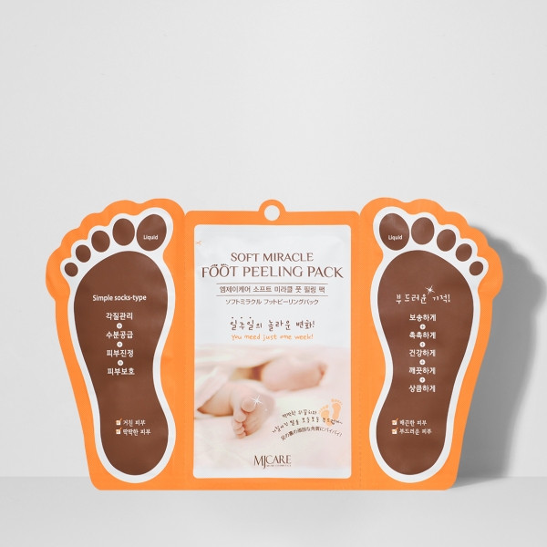 Высококонцентрированный пилинг для ног MJ Care Soft Miracle Foot Peeling Pack, 2*15 ml