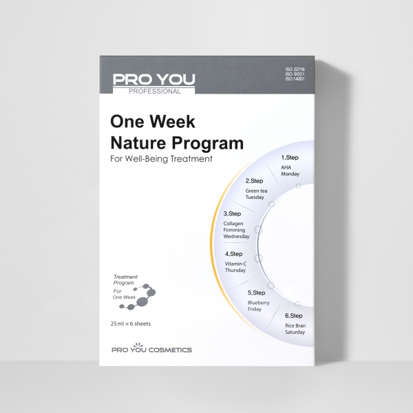 Набір масок Pro You One Week Nature Program програма на 6 днів, 6 шт.