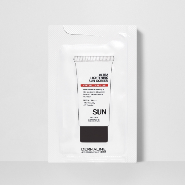 Сонцезахисний крем Dermaline Ultra Lightening Sun Screen SPF 38/PA+++, 1.5 мл